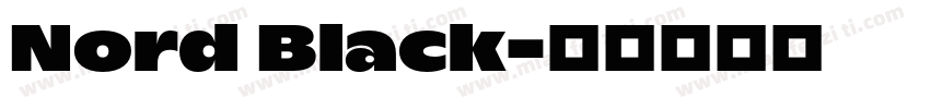 Nord Black字体转换